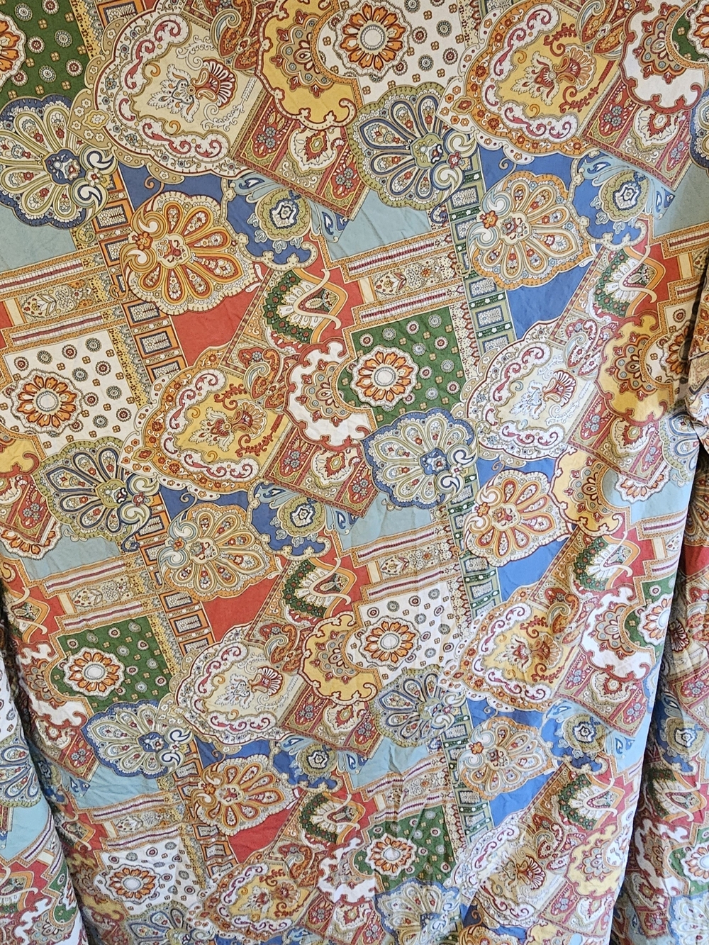 Pottery Barn Organic Cotton California King Paisley Duvet Cover